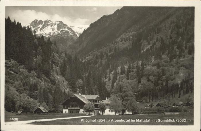Maltathal Pflüglhof Sonnblick Alpenhotel