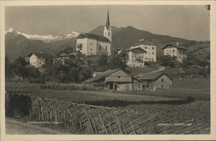 Kaprun Pinzgau-Pongau Salzburg AT Teilansicht Kaprun Kirche Kaprunertal Hohe Tau