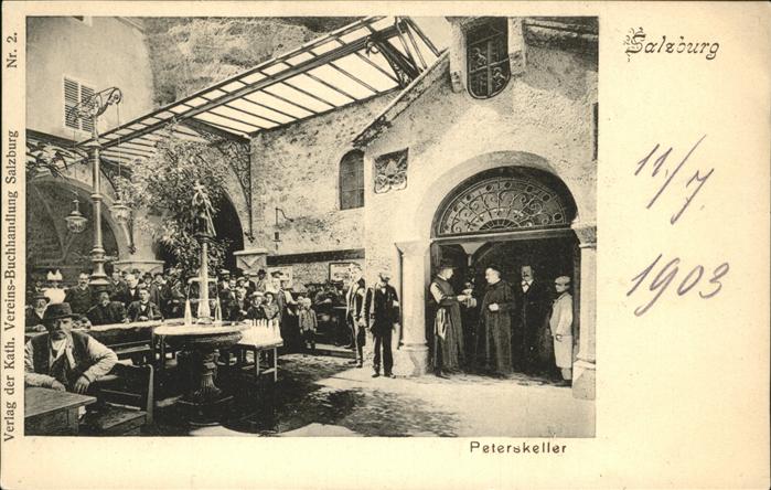 Salzburg Oesterreich Peterskeller
