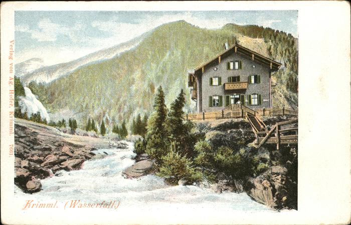 Krimml Wasserfall Künstlerkarte