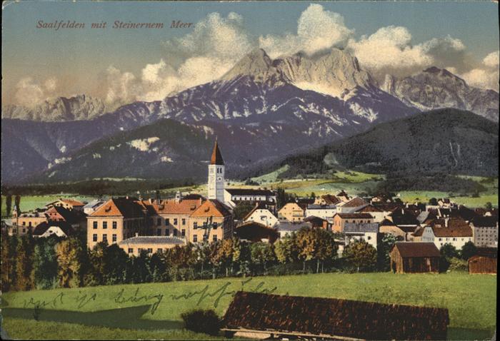 Saalfelden Steinernes Meer Teilansicht Saalfelden Saalachtal Stein