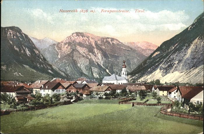 Nassereith Teilansicht Nassereith Kirche Gurgltal