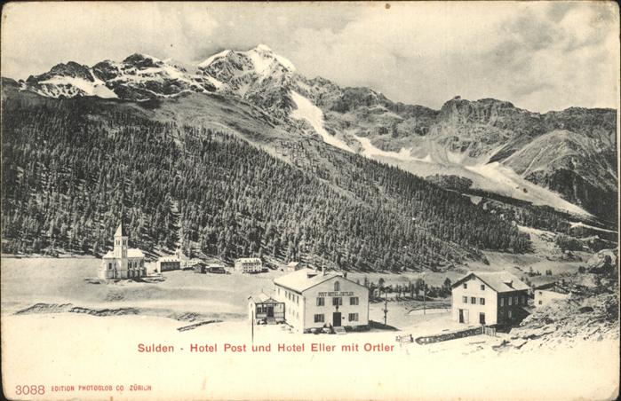 Sulden Solda Hotel Post Hotel Eller Ortler Vinschgau