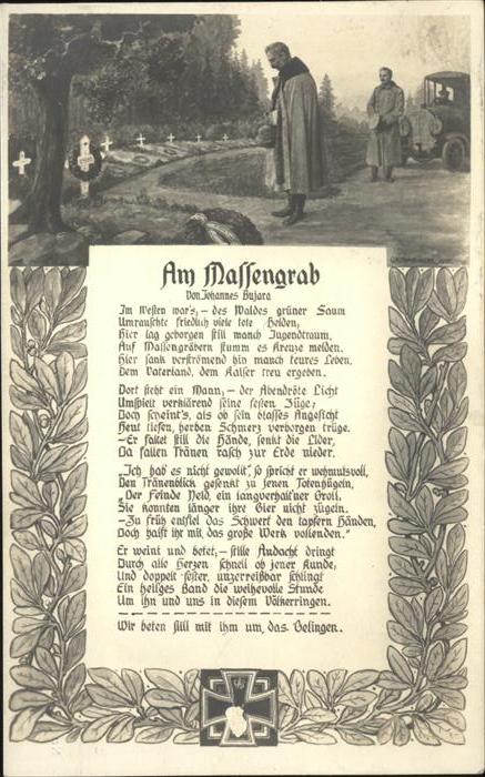 Wilhelm II Massengrab Gedicht