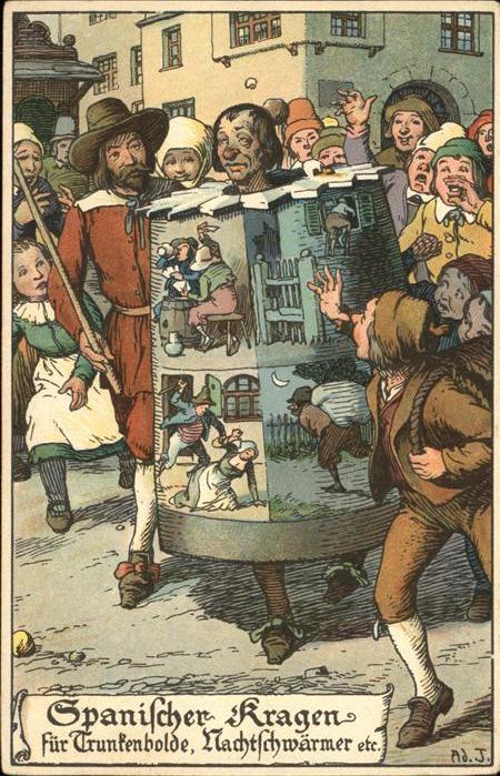 Gericht Justiz Spanischer Kragen für Trunkenbolde Nach