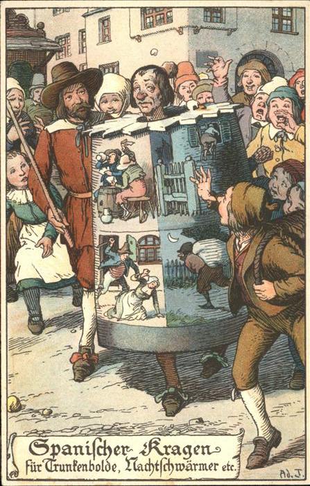 Gericht Justiz Spanischer Kragen für Trunkenbolde Nach