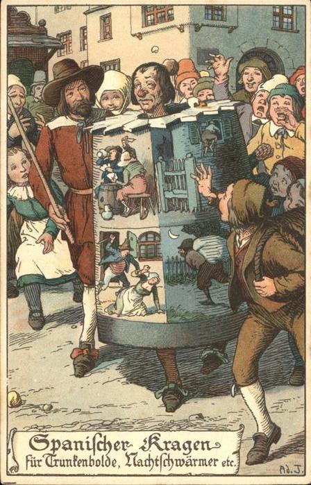 Gericht Justiz Spanischer Kragen für Trunkenbolde Nach