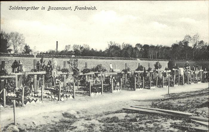 Tod Soldatengräber Bazancourt Frankreich