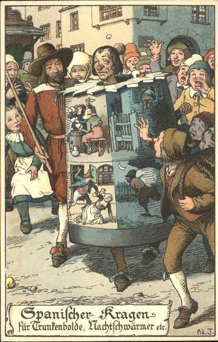 Gericht Justiz Spanischer Kragen für Trunkenbolde Nach