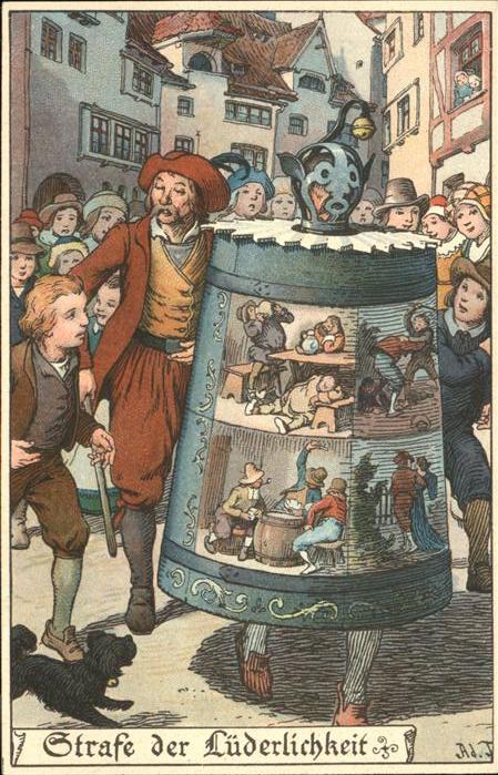 Gericht Justiz Strafe der Lüderlichkeit Ad J