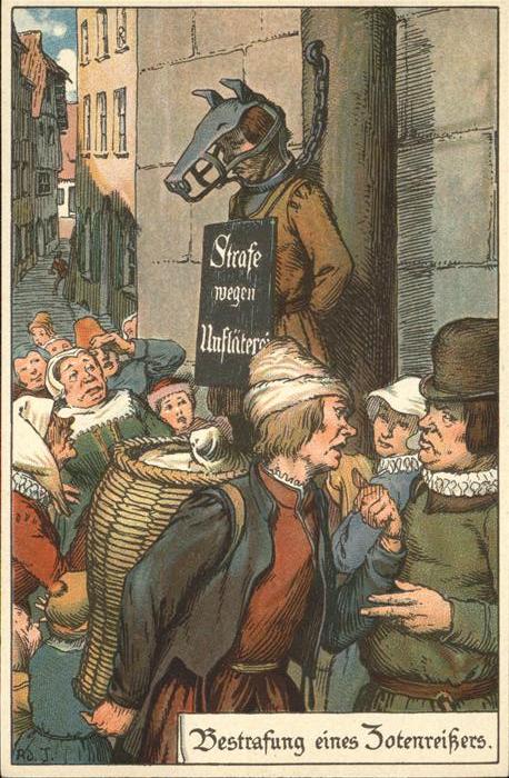 Gericht Justiz Strafe eines Totenreissers