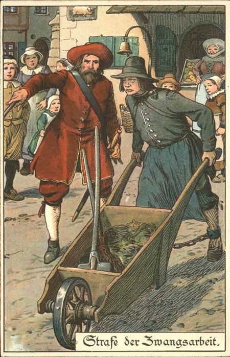 Gericht Justiz Strafe der Zwangsarbeit Ad J