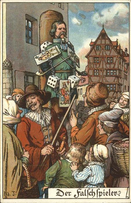 Gericht Justiz Strafe Falschspieler Ad J