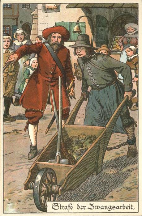 Gericht Justiz Strafe Zwangsarbeit