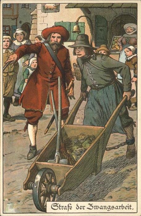 Gericht Justiz Strafe der Zwangsarbeit Ad J