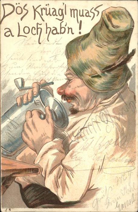 Bier Humor Pfeife Bierkrug