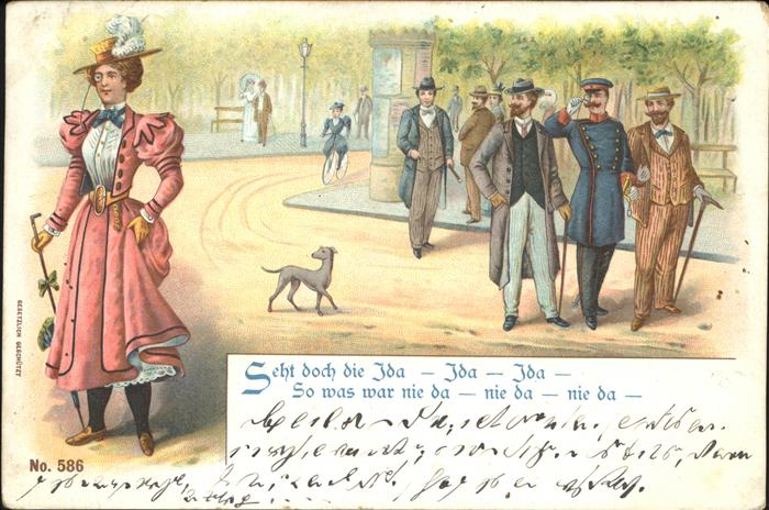 Liederkarte Litho No 586