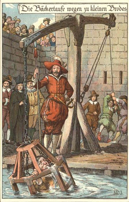 Gericht Justiz Strafe Bäckertaufe wegen zu kleinen Bro