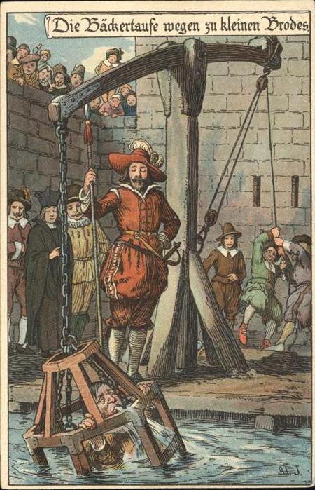 Gericht Justiz Strafe Bäckertaufe wegen zu kleinen Bro