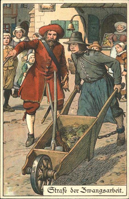 Gericht Justiz Strafe der Zwangsarbeit Ad J