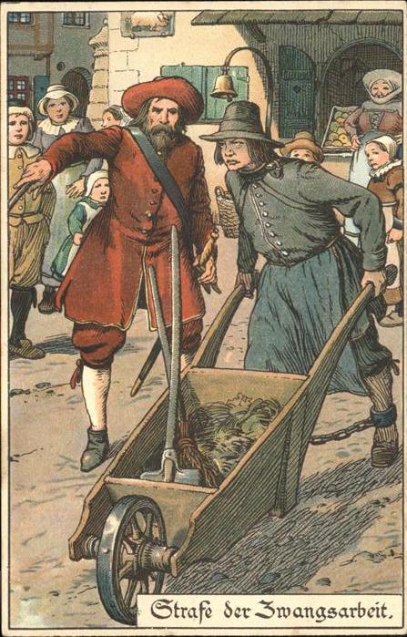 Gericht Justiz Strafe der Zwangsarbeit Ad J