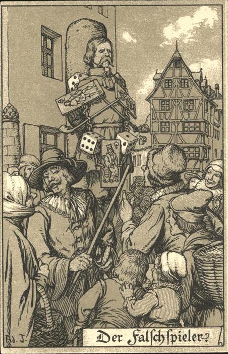 Gericht Justiz Strafe Falschspieler Ad J