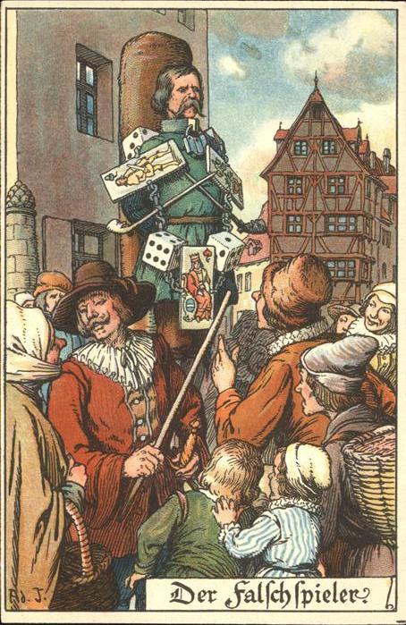 Gericht Justiz Strafe Falschspieler Ad J