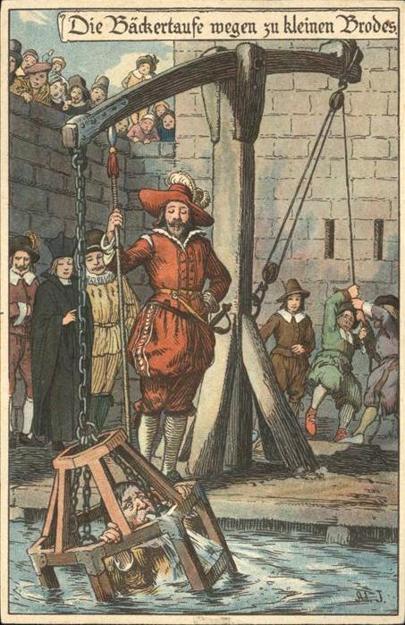 Gericht Justiz Strafe Bäckertaufe wegen zu kleinen Bro