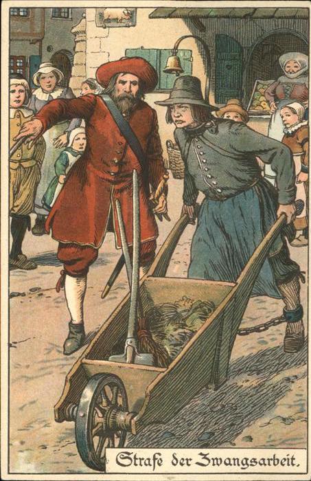 Gericht Justiz Strafe der Zwangsarbeit Ad J