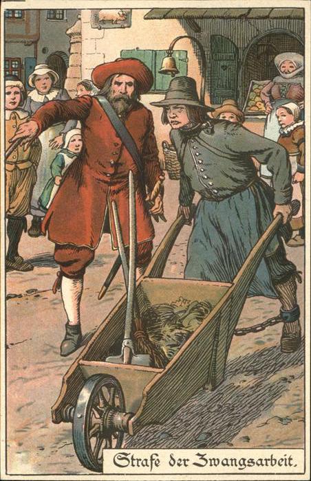 Gericht Justiz Strafe der Zwangsarbeit Ad J