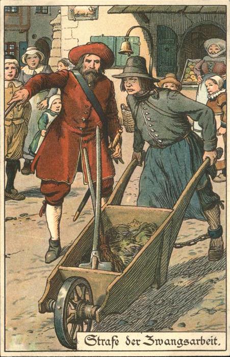 Gericht Justiz Strafe der Zwangsarbeit Ad J