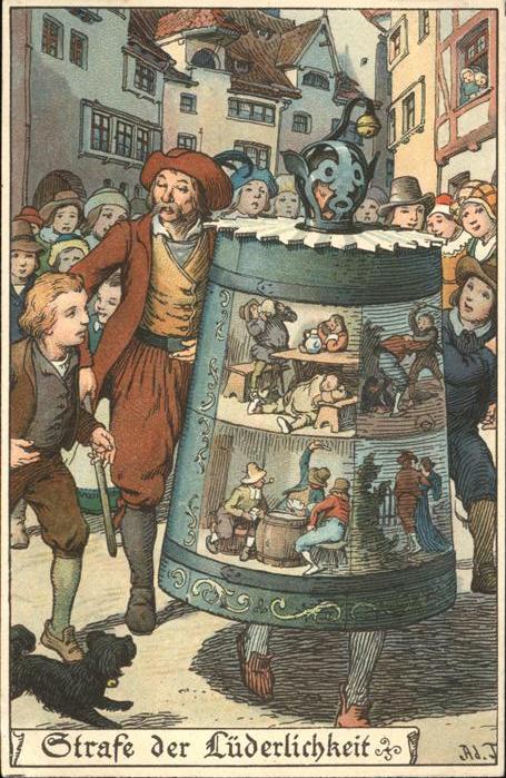 Gericht Justiz Strafe der Lüderlichkeit Ad J