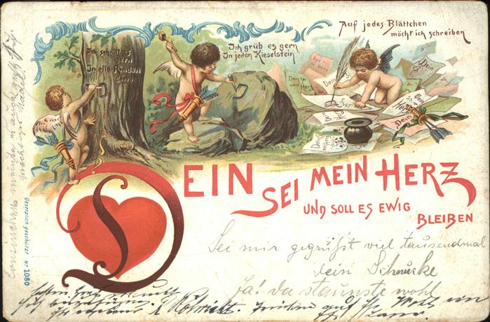 Engel Herz Liebe Pfeil und Bogen