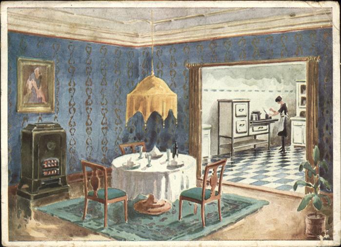 Werbung Junker & Ruh Dauerbrandhofen Gasherd