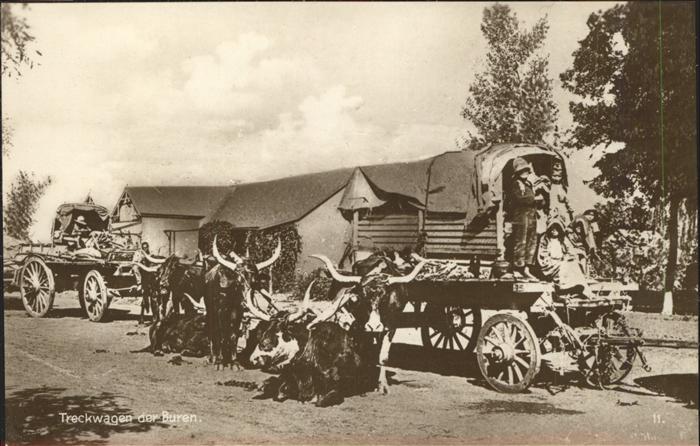 Afrika Afrique Africa Treckwagen Buren Trinks Bildkarte Nr 11
