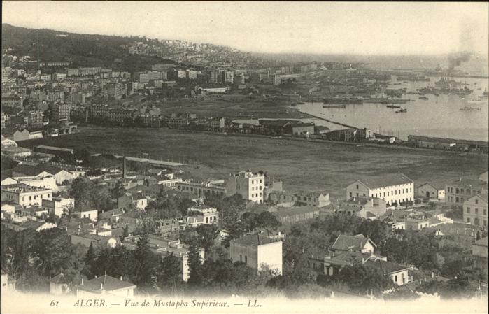 Alger Algerien Vue de Mustapha Superieur Hafen Schiffe