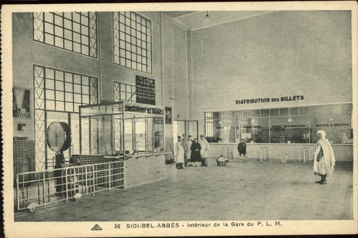 Sidi-Bel-Abbes Interieur de la Gare