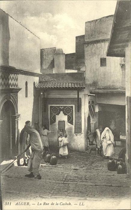 Alger Algerien Rue de la Casbah