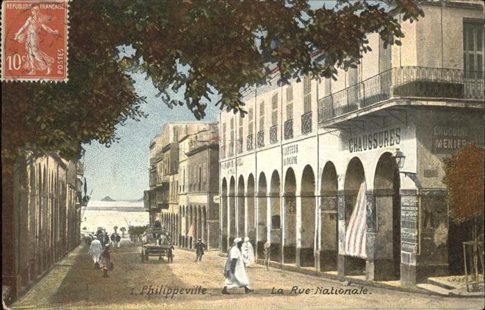 Philippeville Algerien Rue Nationale