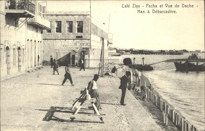 Algerien Cafe Ziya Pacha et Vue de Dache Han et