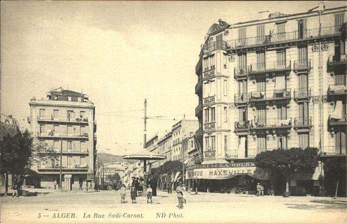 Alger Algerien La Rue Sadi_Carnot
