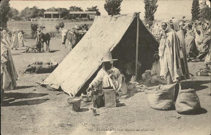 Algerien Cafe Maure en plein air