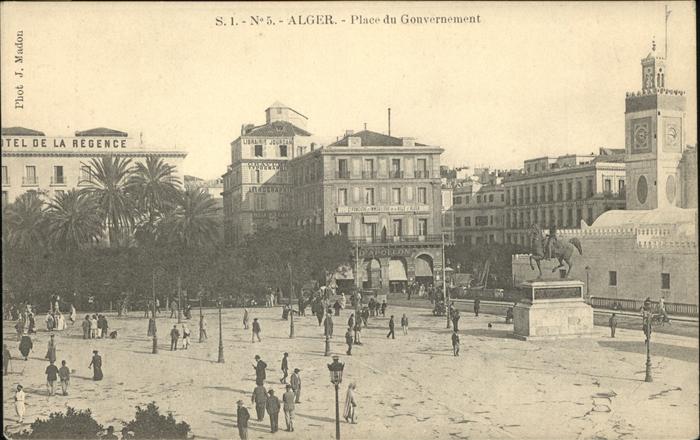 Alger Algerien Place du Gouvernement Reiterdenkmal