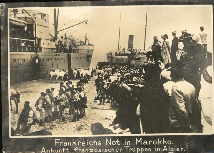 Alger Algerien Ankunft franz?sischer Truppen in Algier