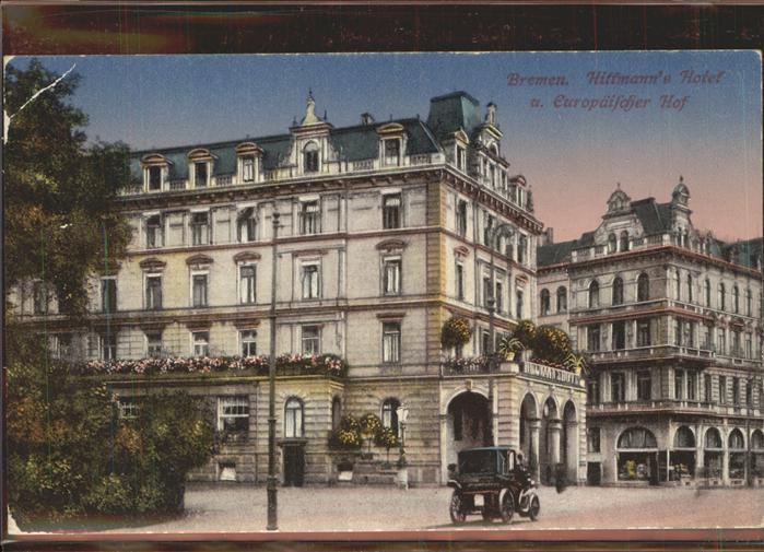 BREMEN  CITY Hillmann's Hotel Europaeischer Hof