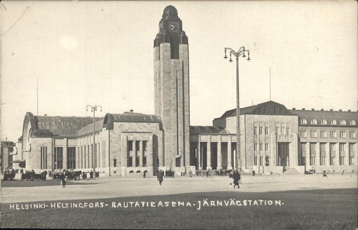 Helsinki Rautatieasema Järnvägstation Hauptbahnh