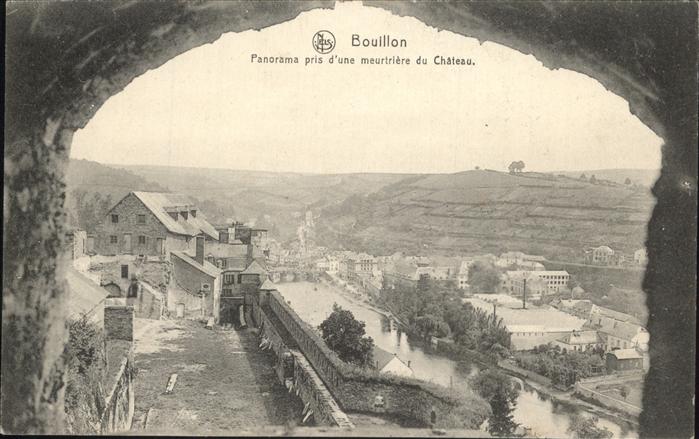 Bouillon Wallonne Panorama pris d une meurtriere du Chate