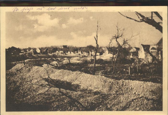 Craonne Aisne Panorama Schützengraben Feldpost
