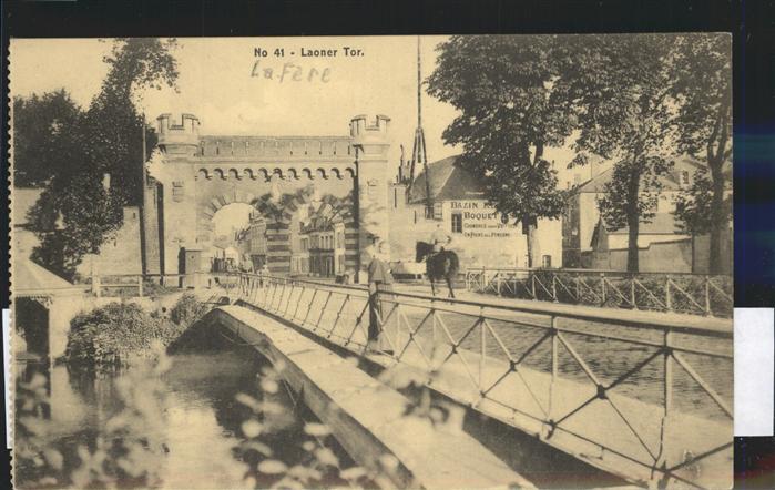 La Fere Aisne Laoner Tor Pferd Brücke