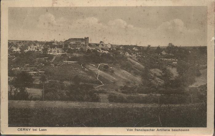 Cerny-en-Laonnois Zerstörte Stadt von französicher Artill